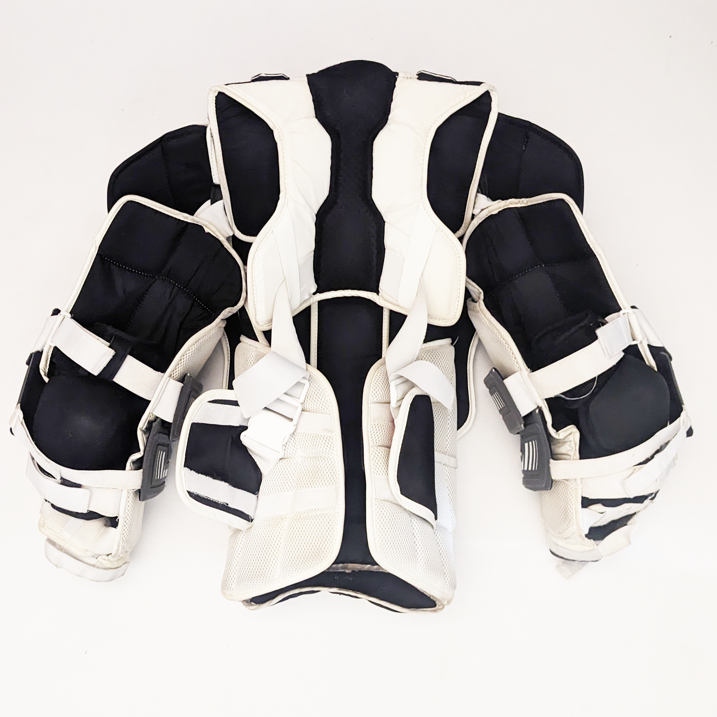 CCM Extreme Flex Shield II - Plastron de gardien de but Pro Stock d'occasion (blanc/gris)